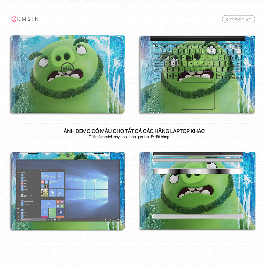 Amh 083 Dán decal Laptop Angry Birds Amh 083