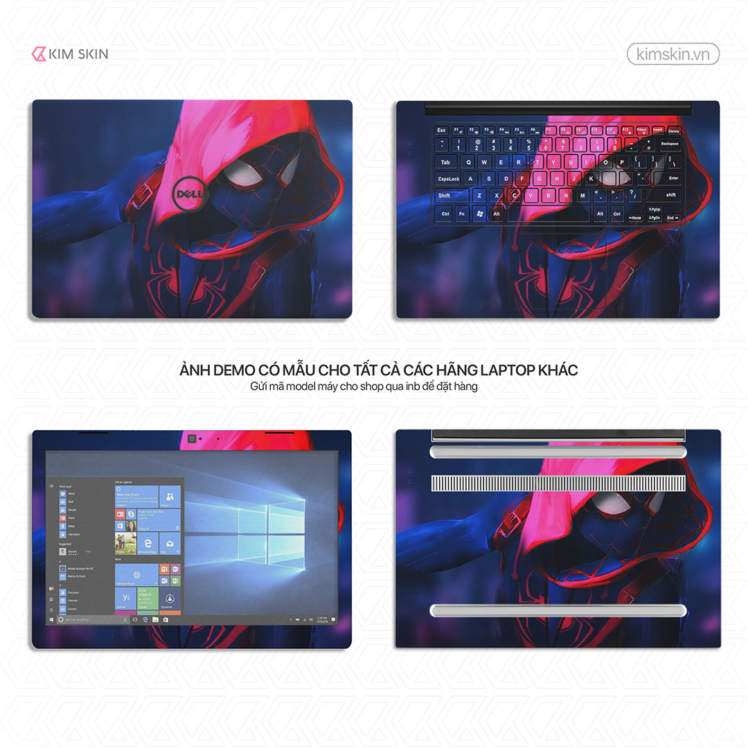 Amh 091 Dán decal Laptop Spider Man Amh 091
