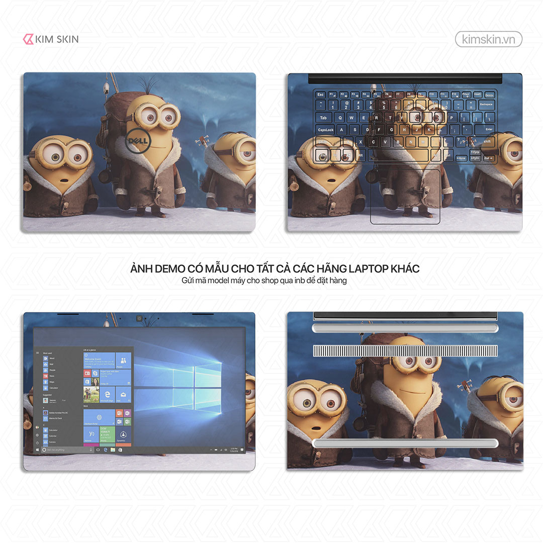 Amh 102 Miếng dán Laptop Minions Amh 102