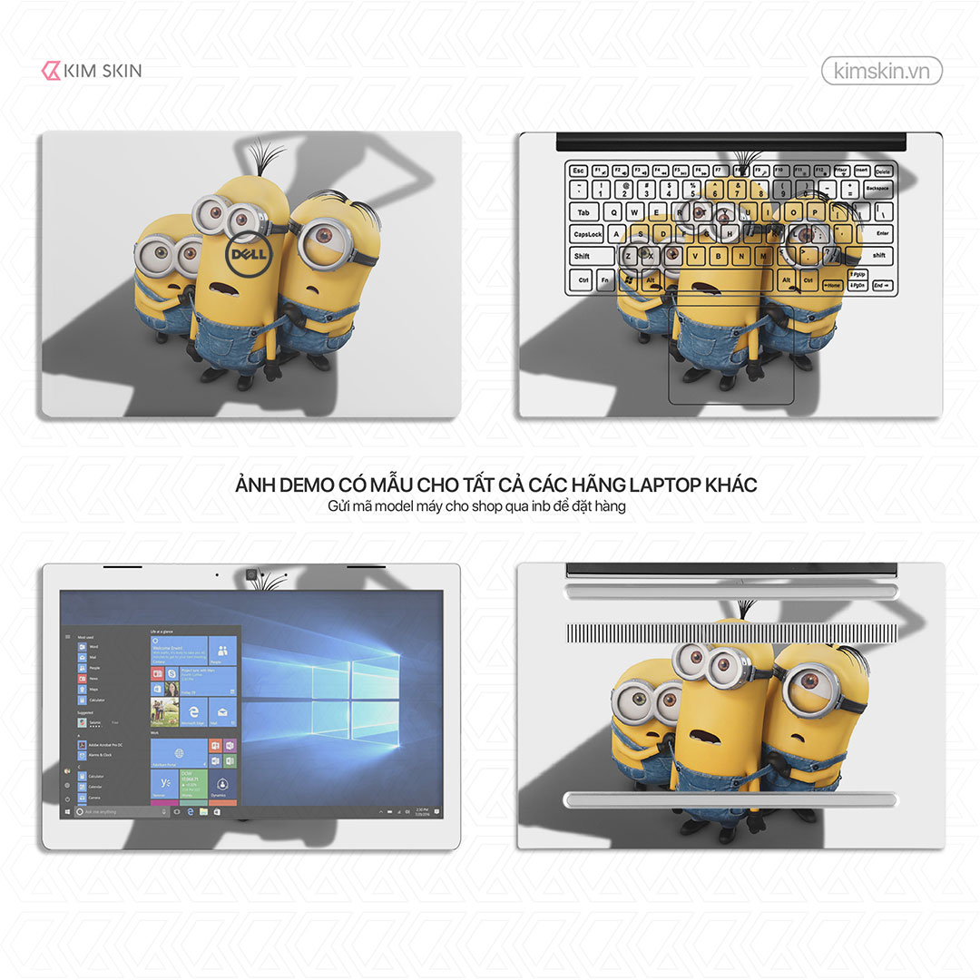 Amh 104 Dán decal Laptop Minions Amh 104