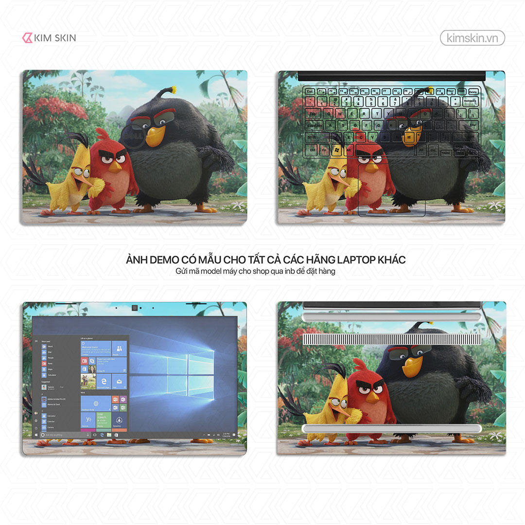 Amh 140 Decal dán Laptop Angry Bird Amh 140