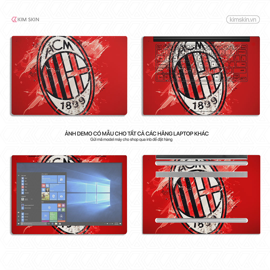 BĐh 023 Decal Laptop AC Milan BĐh 023