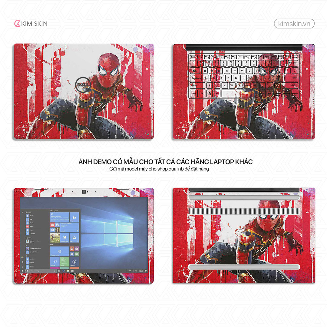 Mvh 001 Dán decal Laptop Spider Man Mvh 001