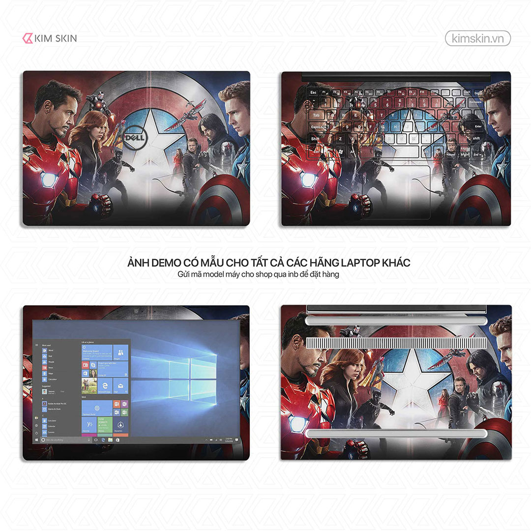 Mvh 009 Decal Laptop Avengers Mvh 009