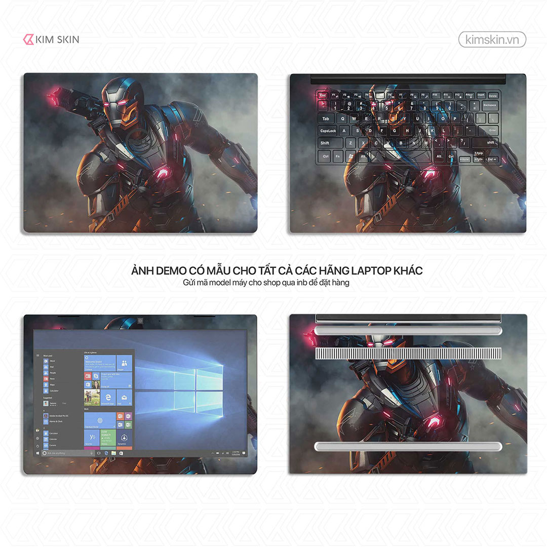 Miếng dán Laptop Iron Man Mvh 014