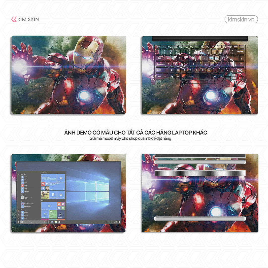 Mvh 032 Decal dán Laptop Iron Man Mvh 032