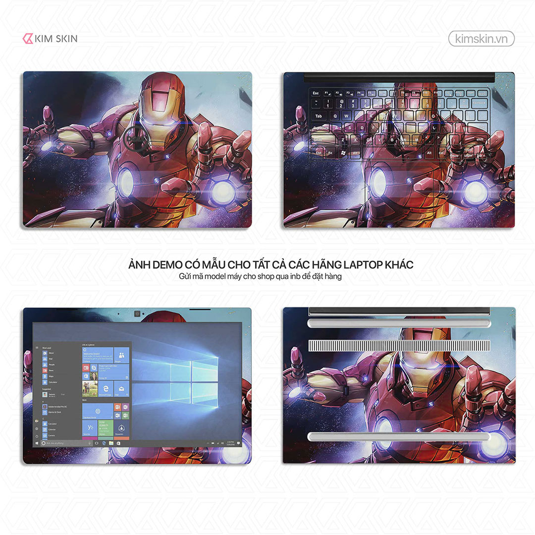Mvh 038 Decal Laptop Iron Man Mvh 038