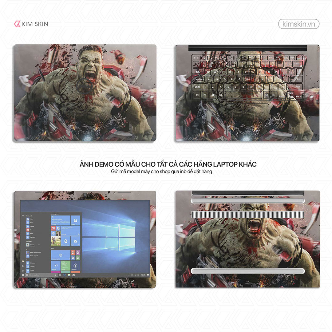 Mvh 054 Decal Laptop Hulk Mvh 054