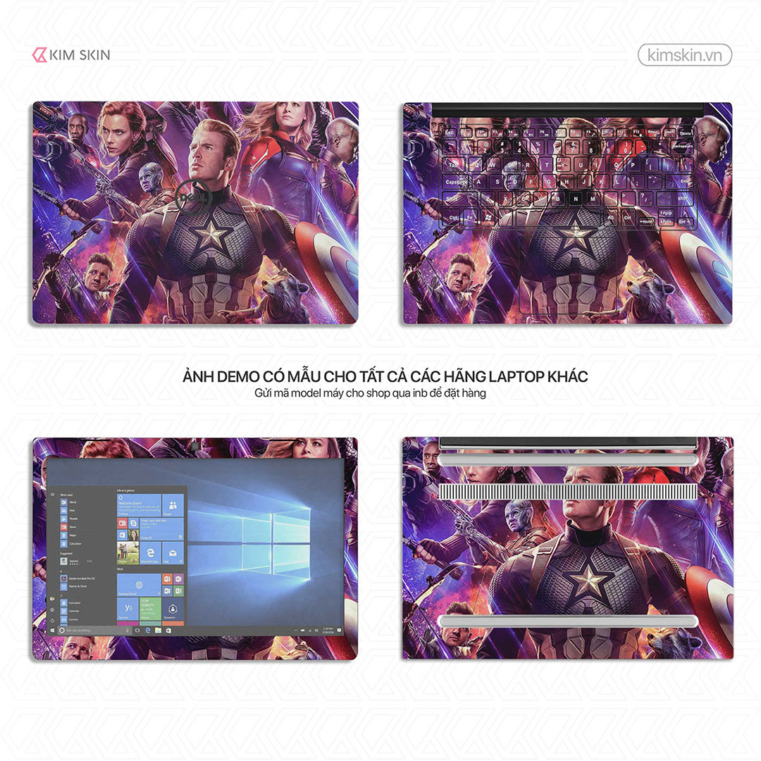 Mvh 058 Decal dán Laptop Avengers Mvh 058