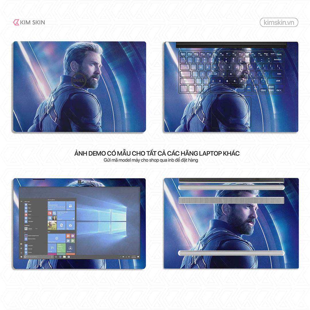 Skin Laptop Captain America Mvh 061