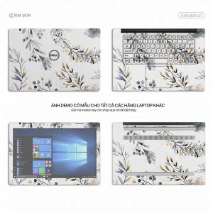 Đecal dán Laptop hoa lá Hlh 018