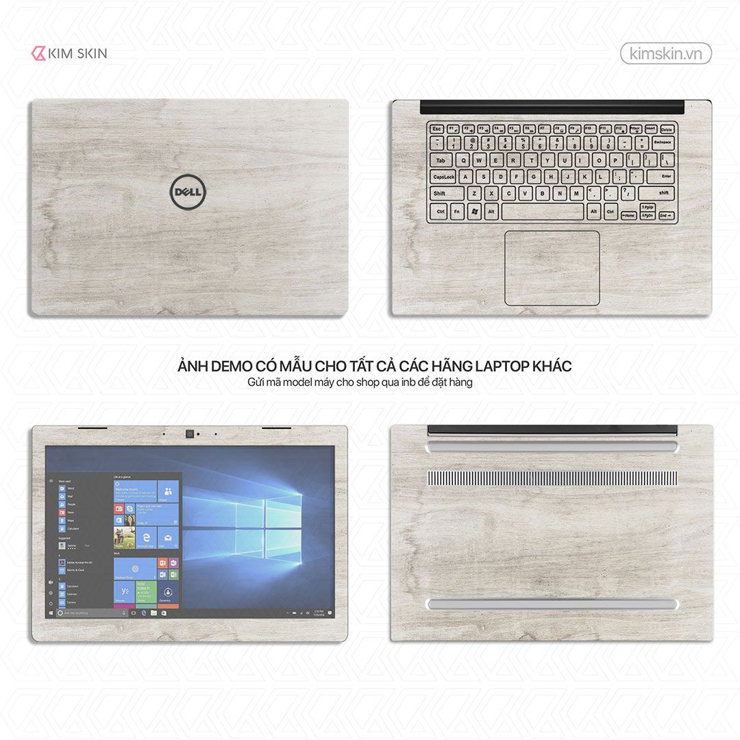 Wdh 011 Decal Laptop vân gỗ Wdh 011