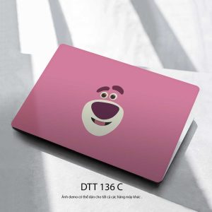 Decal dán Laptop Gấu dâu Lotso Dtt 136 C