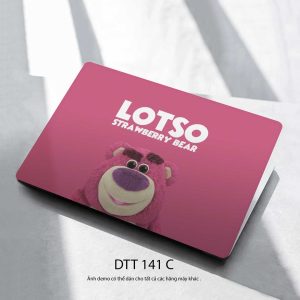 Miếng dán Laptop Gấu dâu Lotso Dtt 141 C