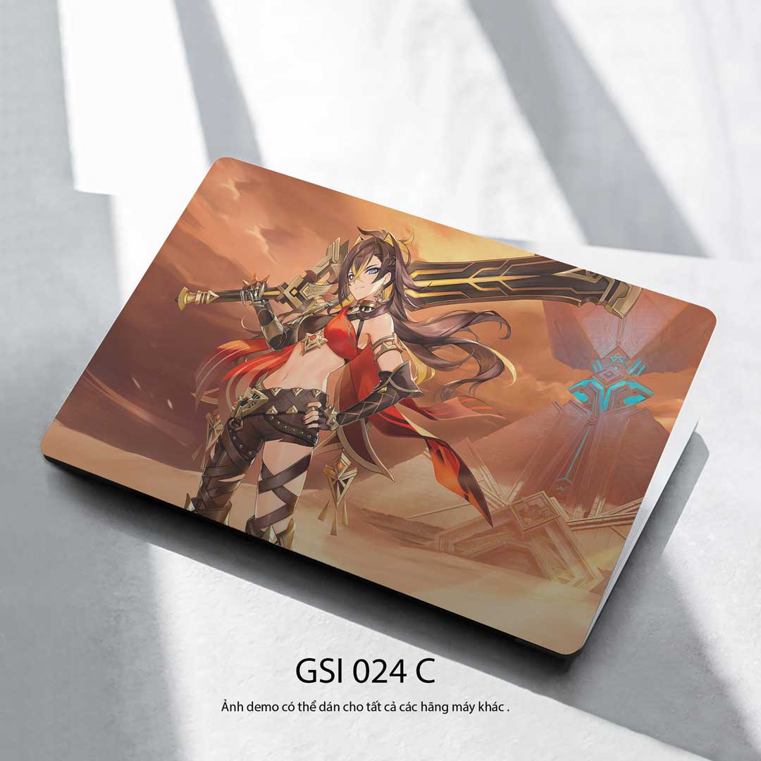 Gsi 024 C Decal dán Laptop Genshin Impact Gsi 024 C